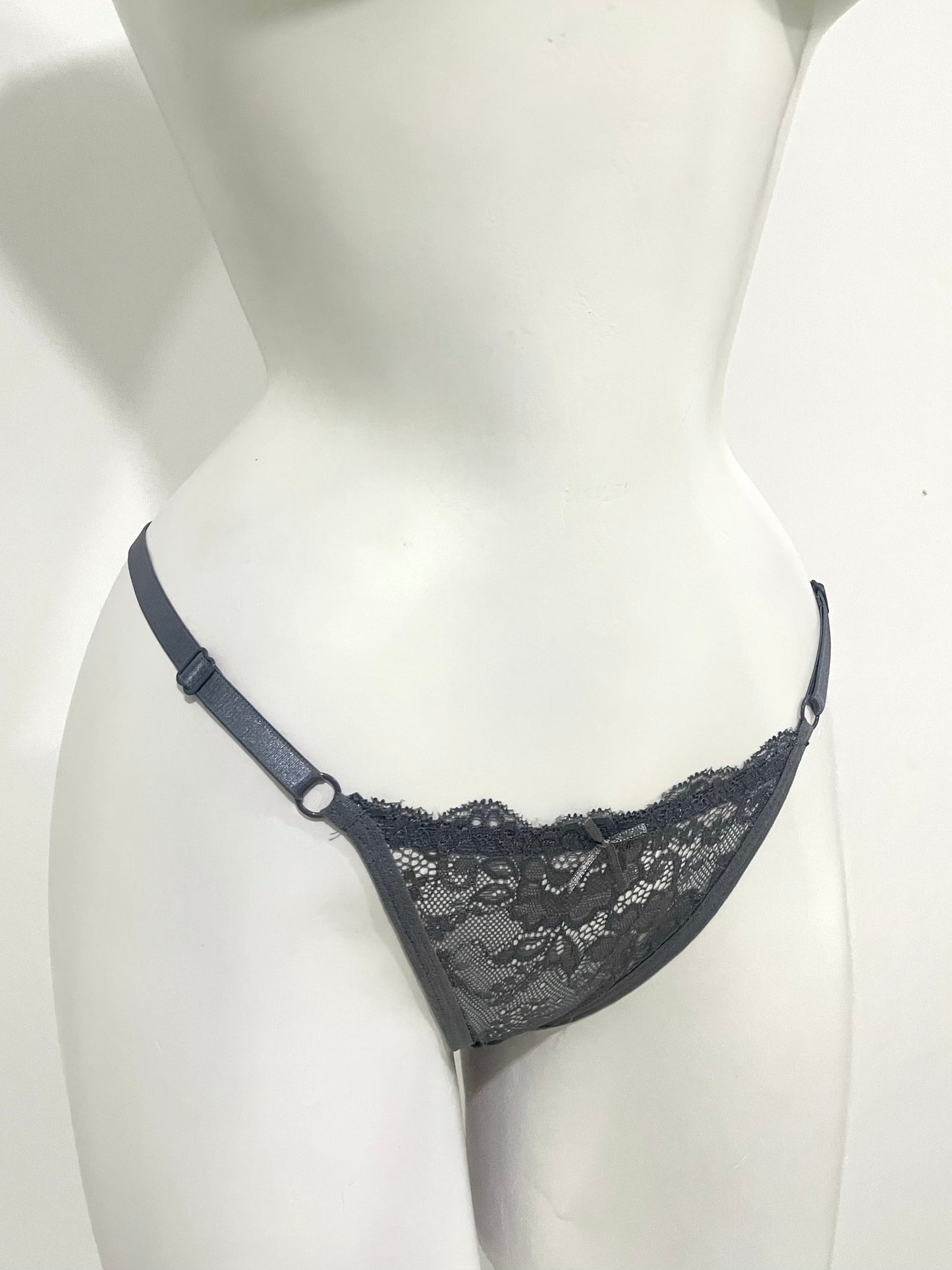Grey Poem Thong