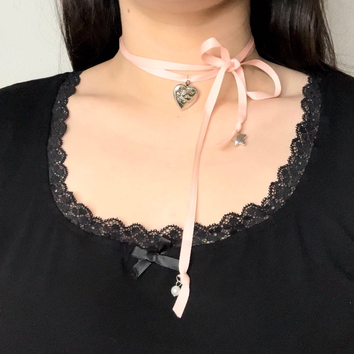 Choker Love you pink