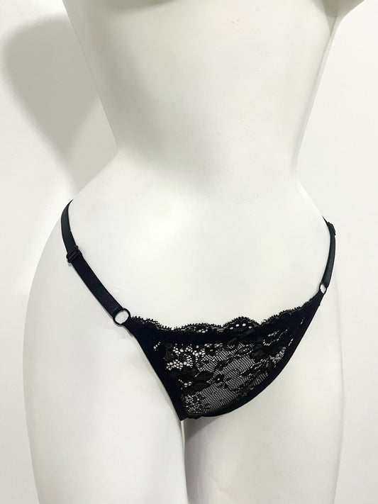 Black Poem Thong